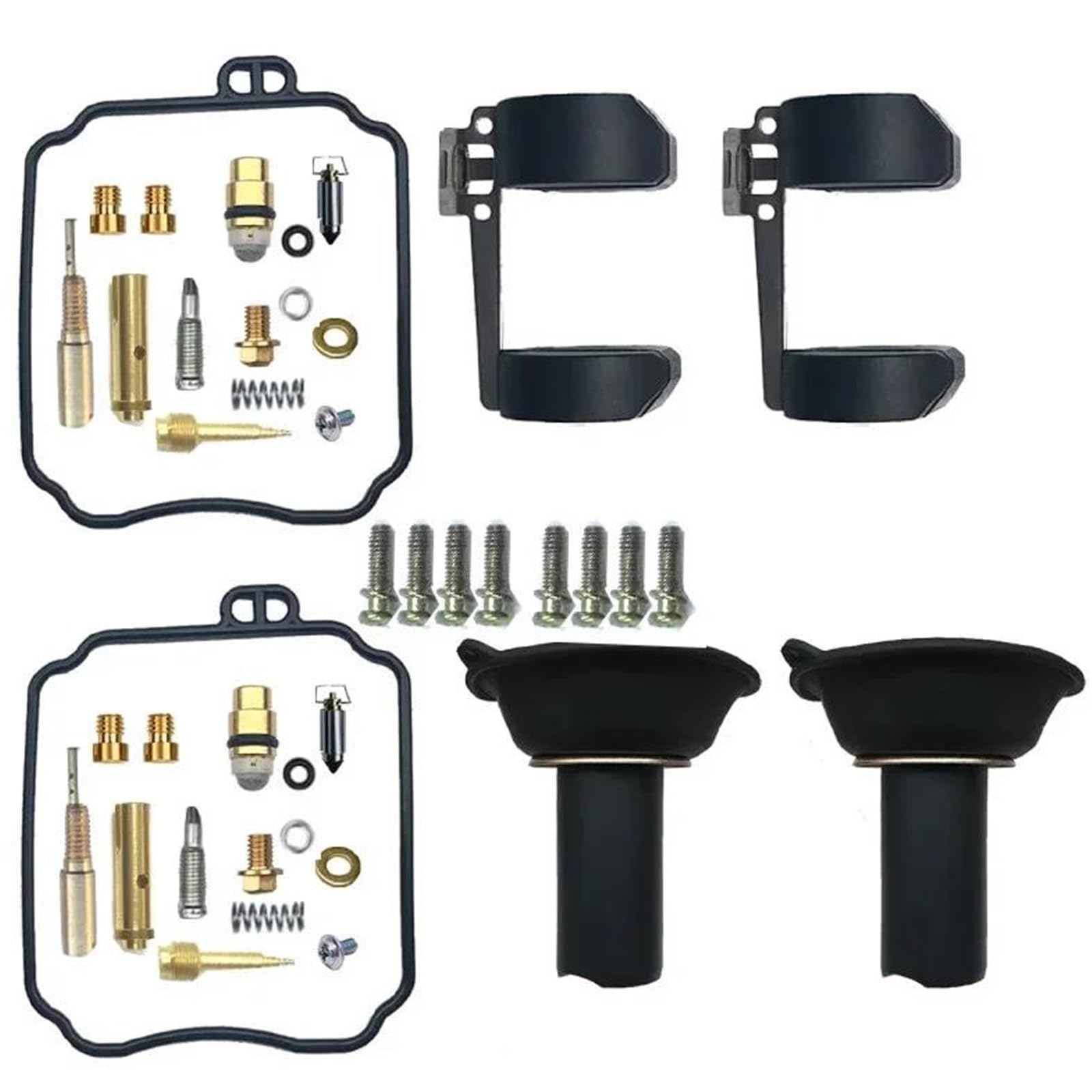 Kit De Reparación De Carburador para Motocicleta para HYOSUNG GT125R GT GV125 GV 125 GT125, Piezas De Reconstrucción De Diafragma De Flotador Kit De Reconstrucción De Carburador(Color 1)