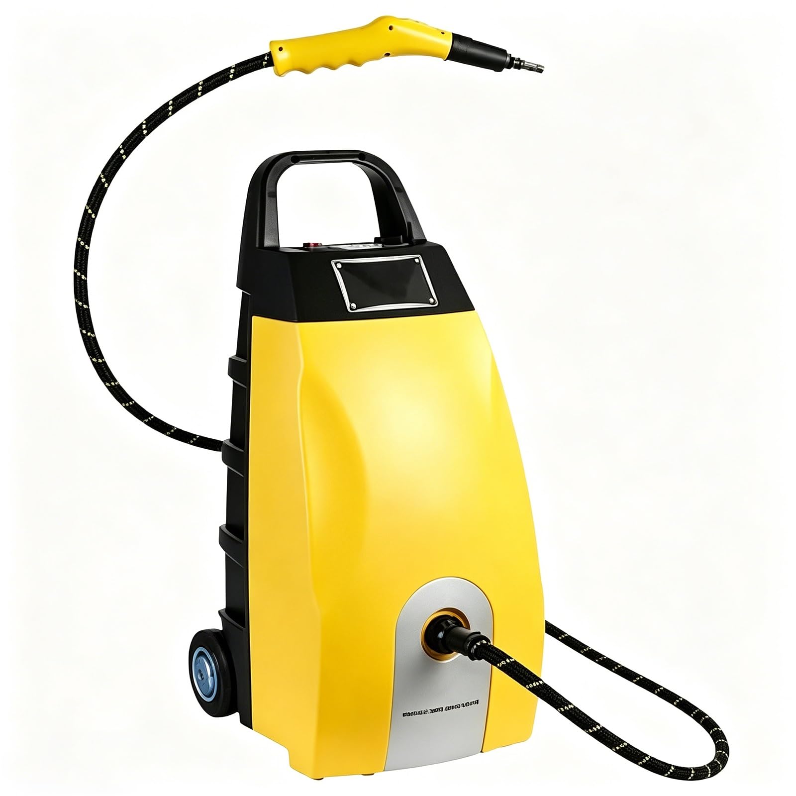 Pulitore A Vapore Commerciale Ad Alta Pressione 3000w, Generatore Professionale Ad Alta Temperatura 6 Accessori, Serbatoio 3,5l Per Ristoranti Pulizia Profonda Degli Interni Auto(Yellow)