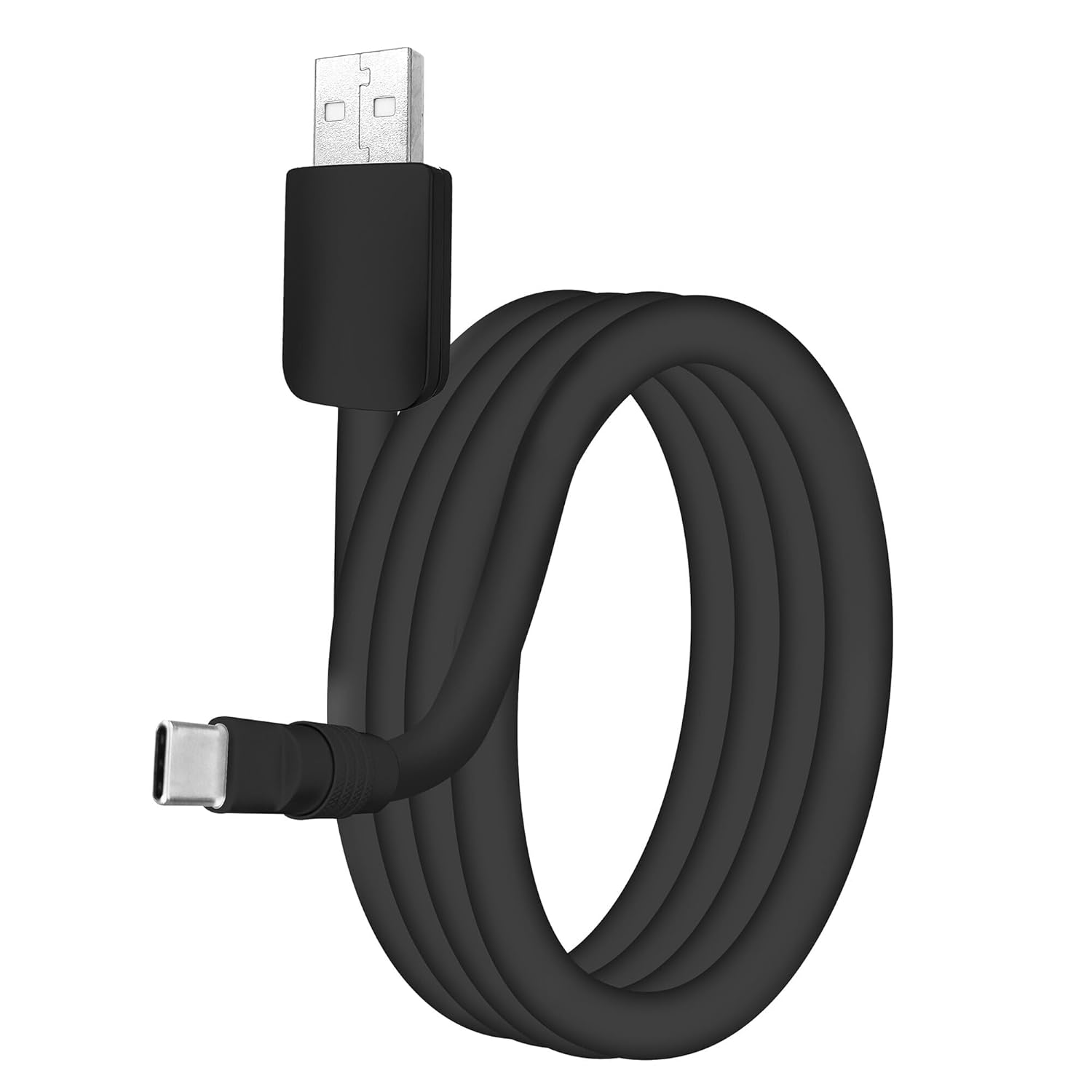 chubbycable Chubby 2.0 Fast Charging Cable Durable Soft Silicone USB C Cable 240W Extra Thick Phone Charger Cord Data Transfer Cord, Black+Black, USB-A to Type-C, 19.6 FT 19.6ft (6m) USB A-Type C Black+Black