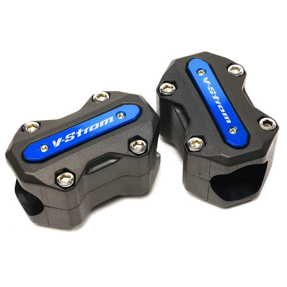 Per Suzuki V-Strom 650 /XT DL650 DL1000 V Strom 1000 /XT Vstrom 1050 /XT Accessori Blocco Protettivo del Paraurti Motore delle Barre di Protezione (Blu)