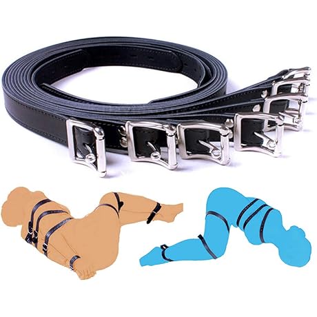 Body Combination Restraint, Leather, 7 PCS