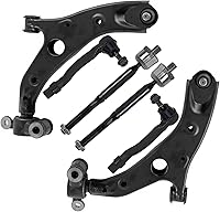 Vista 341 de Detroit Axle - Kit de suspensión delantera RWD para Chrysler 300 Dodge Challenger Charger Magnum, brazos de control superior con barras