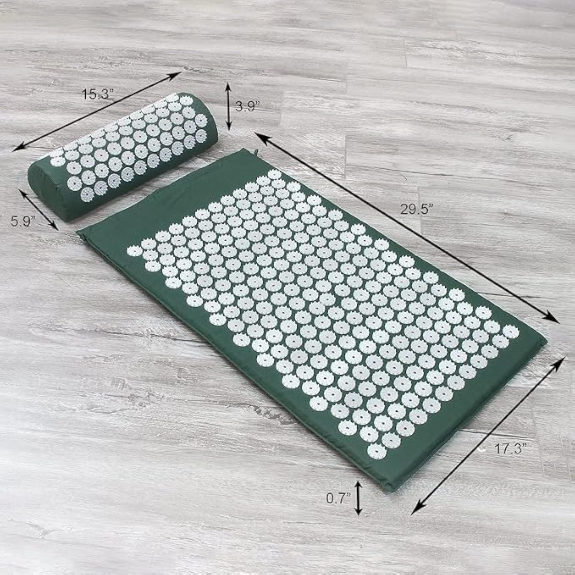 Ncry Acupressure Mat Set for Neck and Back Pain