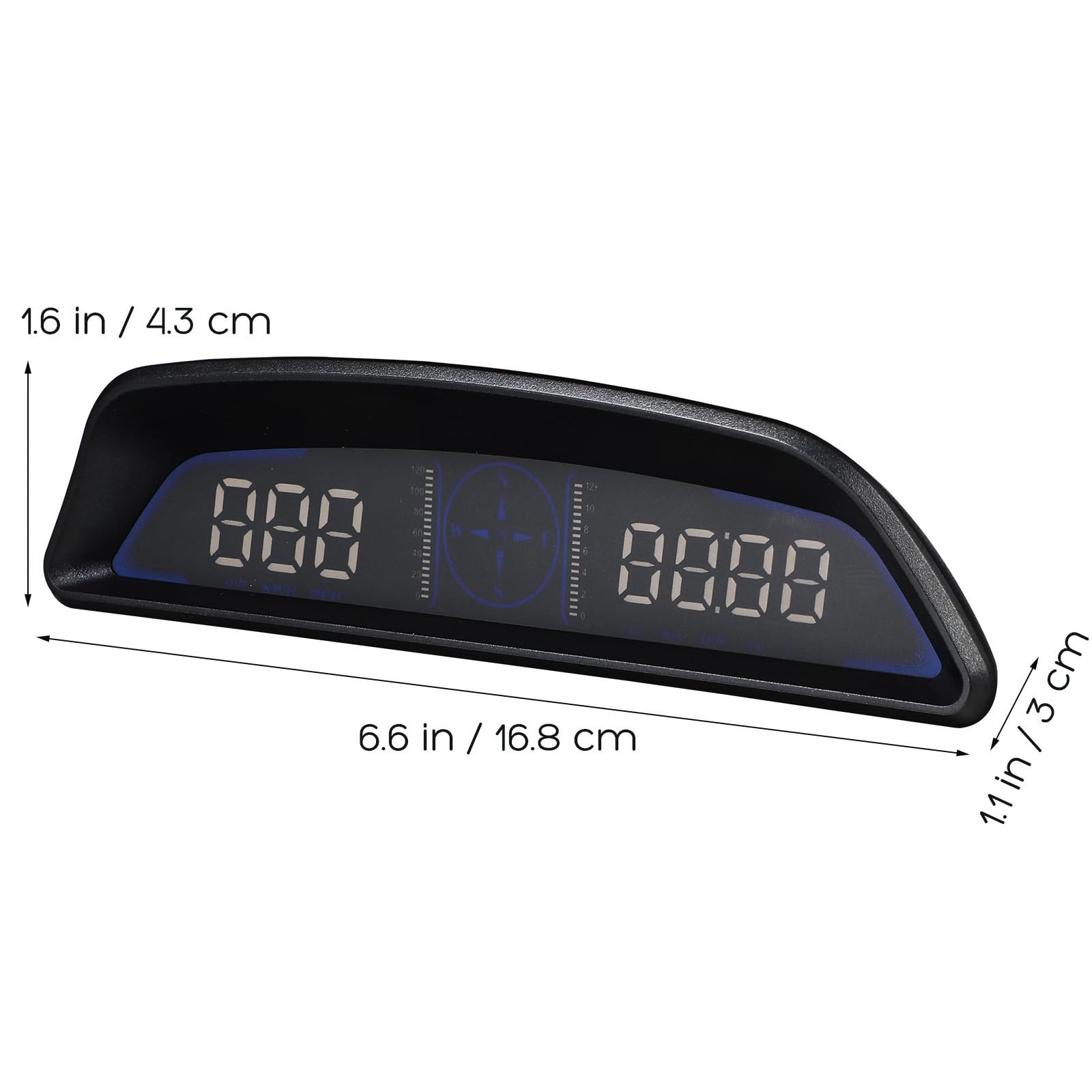 Ciieeo Display Tachimetro Auto Digitale con Allarme Superamento Velocità, Navigazione in Reale e Contachilometri Integrato per Gestione Veicolo, Materiale Abs e PC