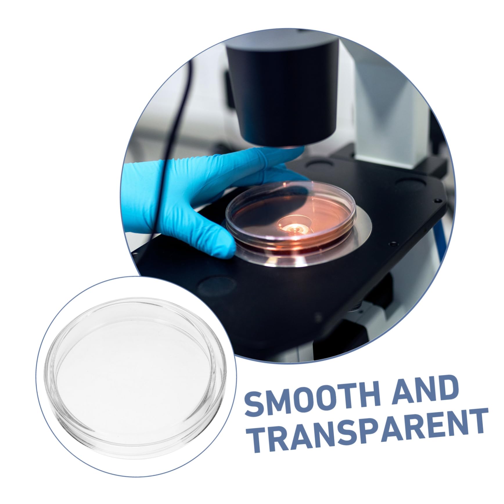 KICHOUSE 5pcs Petri Dish Cell Plates Culture Dishes for Science Culture Dish Agar Chemistry Culture Holder Agar Culture Dishes for Mushrooms Culture Tray Culture Dish and Lid Glass