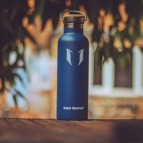 Miniatura 6 de Super Sparrow Botella de agua aislada con pajilla, de 17 onzas, 25 onzas, 32 onzas, termo reutilizable a prueba de fugas, botella de agua para
