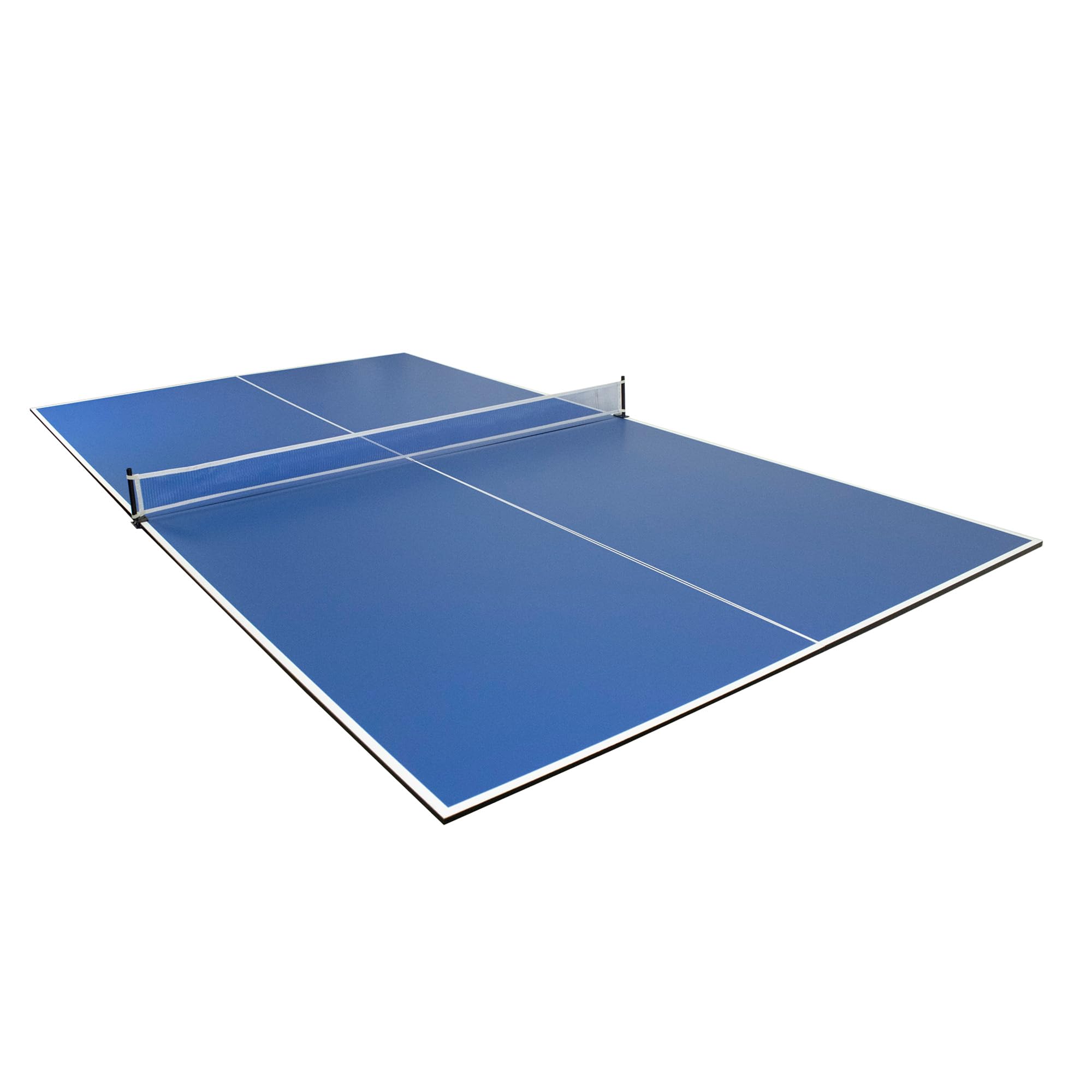 Hathaway 9 ft Quick Set Table Tennis Conversion Top - Regulation Sized, Foldable, Durable Engineered Surface, Protection Pads - Indoor Ping Pong Table Topper for Pool Table w/Net & Posts