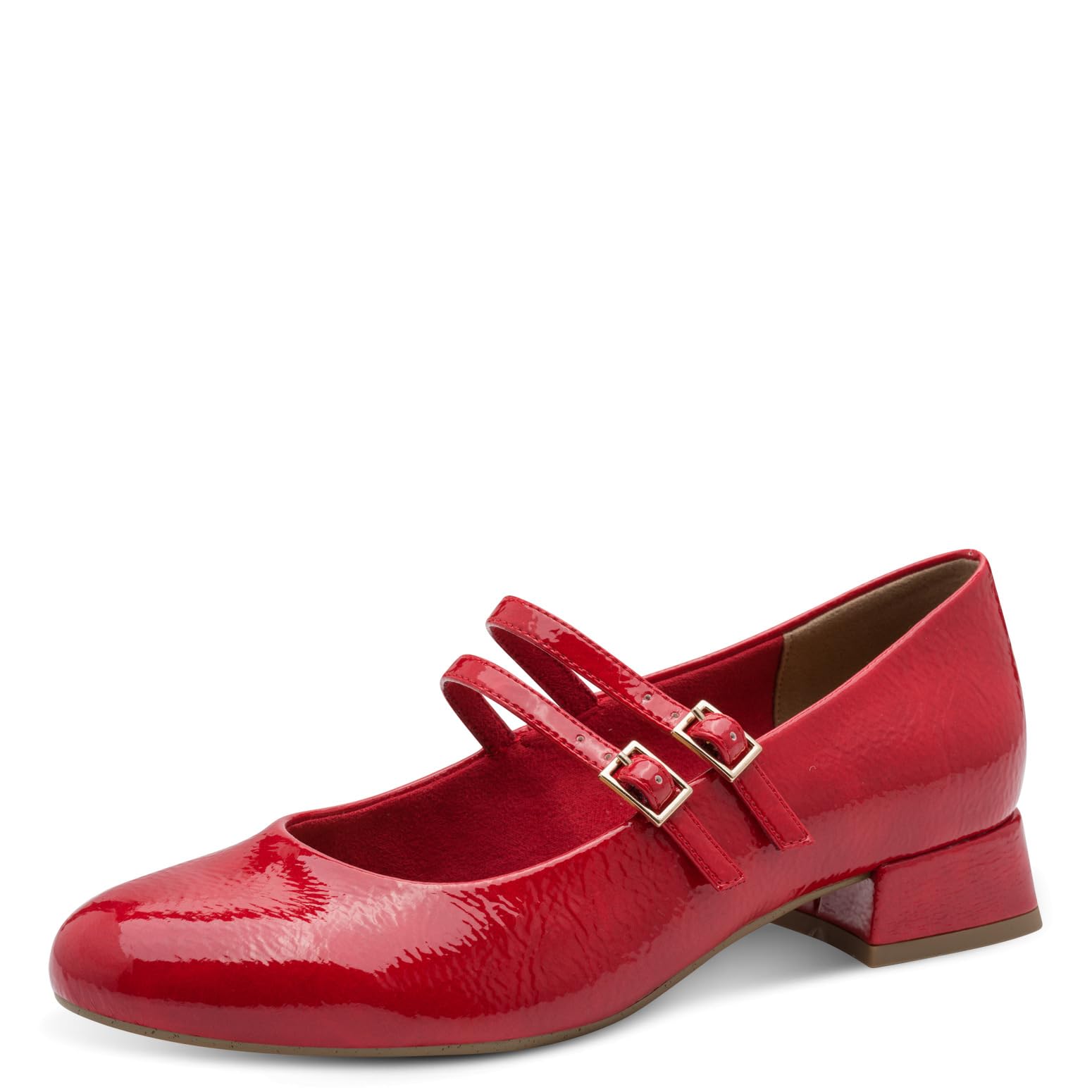 MARCO TOZZI Women Pumps Soft Feel Me Footbed Soft Lining Modern, red (RED Patent), 5.5 UK