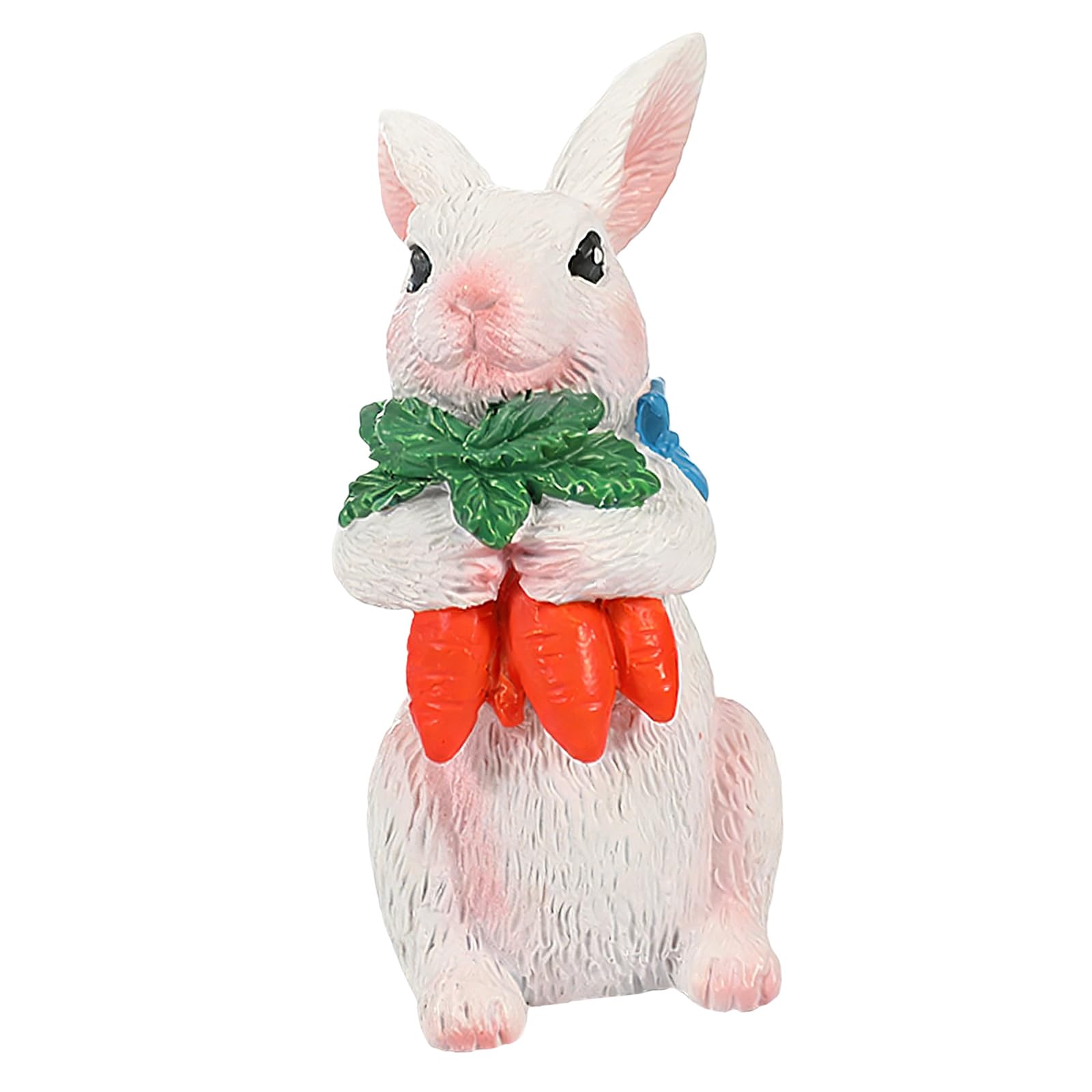 Zxfdsfdbnm Resin Easter Hare Figurine for Holiday Decor and Gifts Artistic Resin Hare Sculpture Perfect for Spring Party Centerpieces Decor
