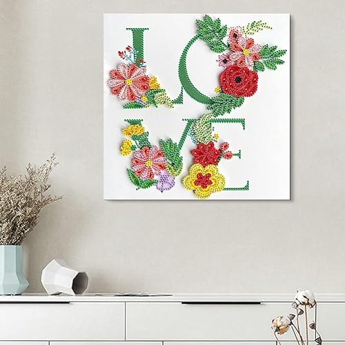 Miniatura 5 de Heycc Kits de pintura de diamantes para adultos y niños, bricolaje 5D, arte parcial, pintura de diamante, manualidades de formas especiales,