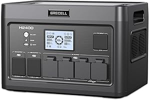 OUPES 2400W Solar Generator with 1843Wh LiFePO4 Battery and 4 AC Outlets