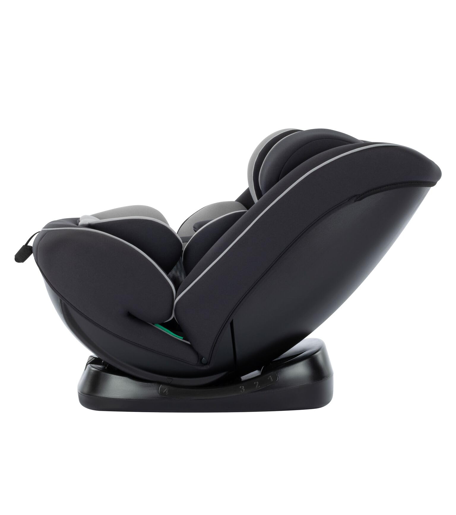 Safety 1st Alena i-Safe Silla Coche Evolutiva Infantil, 0–12 años, 40–150 cm, silla coche bebé, Reductor Recién Nacido, Instalación Cinturón, 11 Posiciones Reposacabezas, 6 Reclinaciones, Ligera,Negra