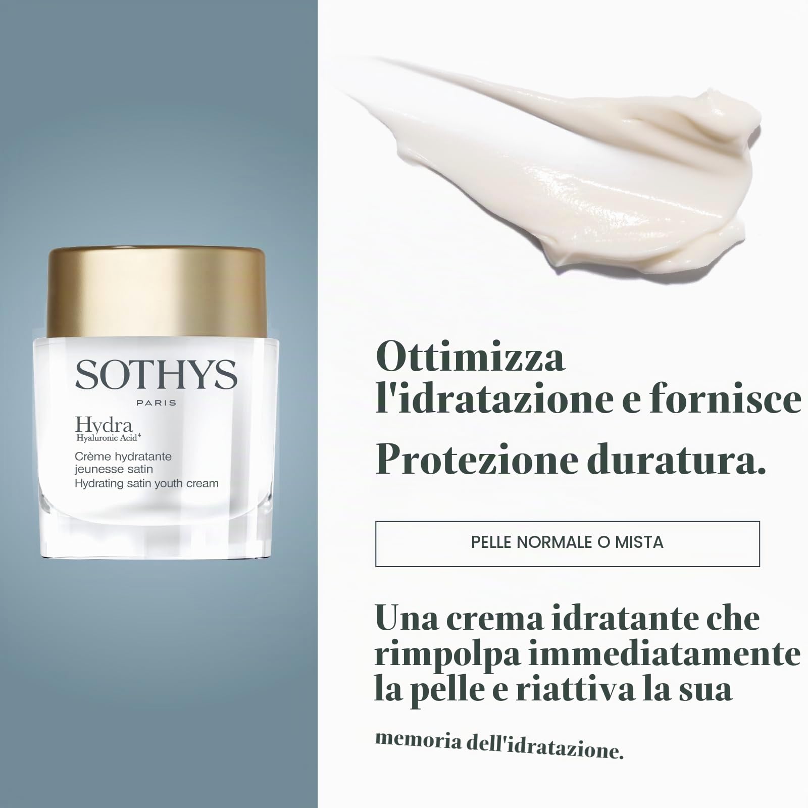 Crema idratante satin per il viso Sothys