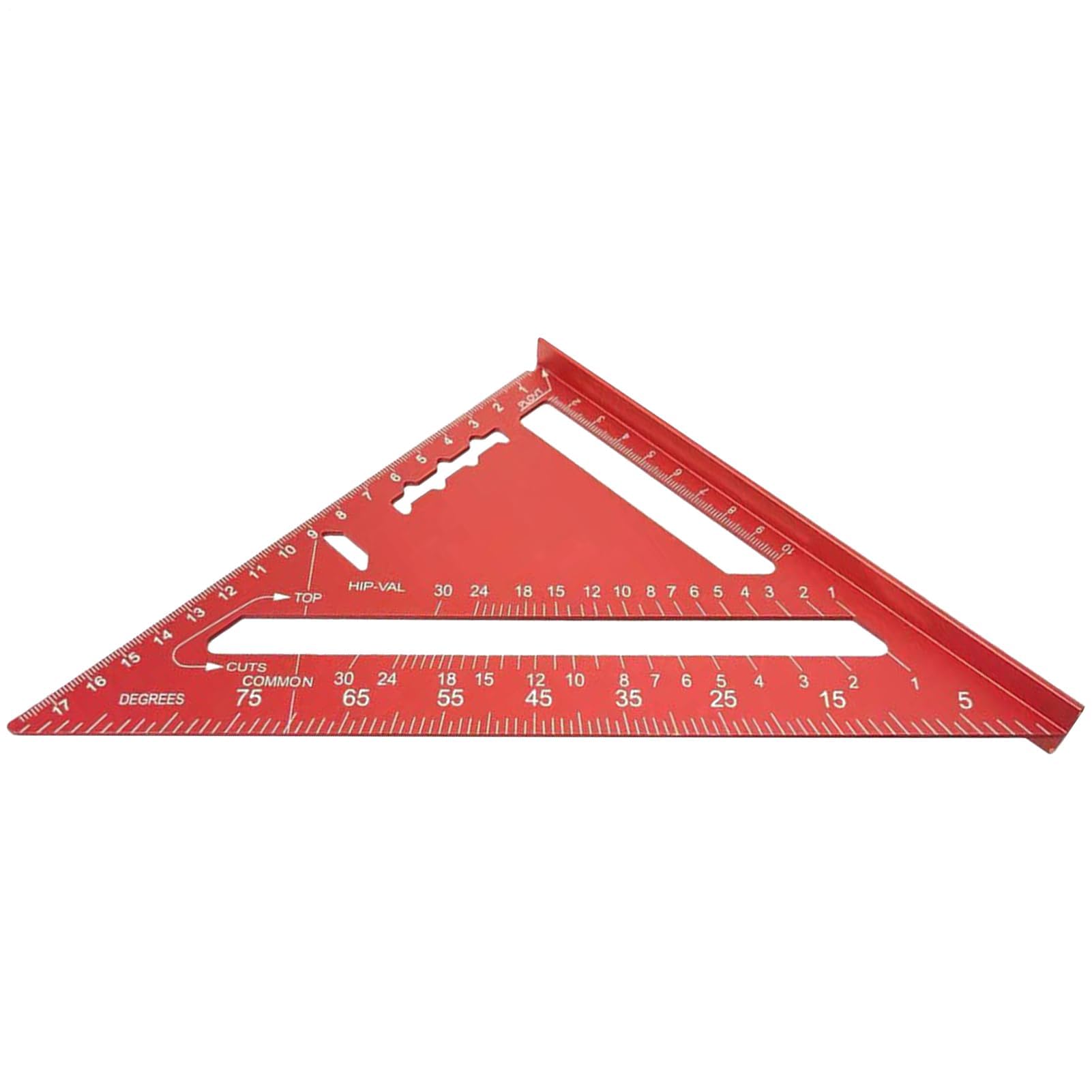 MRKU Regla Triangular, escuadra de Carpintero, Herramienta - Aluminio, carpinteros, techadores, métrica, Ingeniero