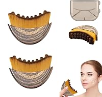 OVQ Lymphatic Contour Face Brush 2PCS - Ergonomic Drainage Massager for Puffiness Relief, Sensitive Skin & Serum Boost