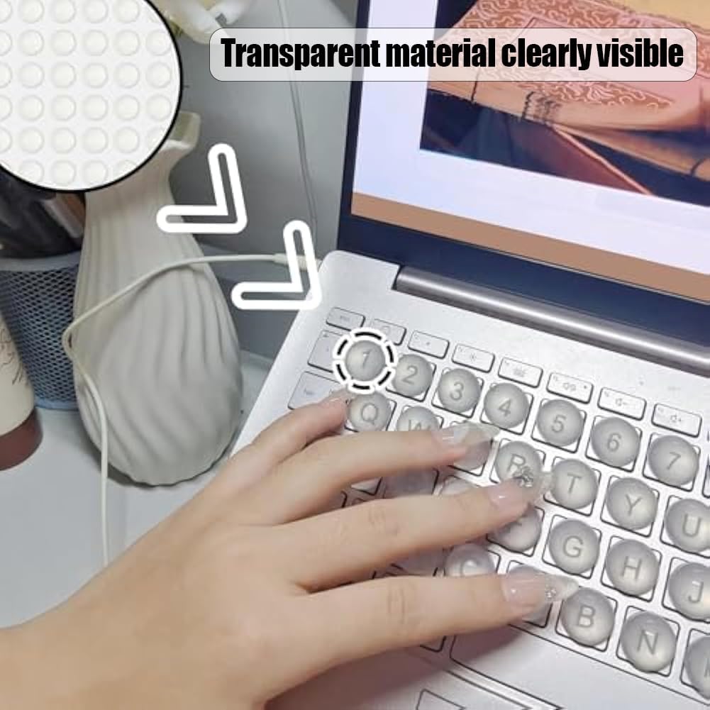Pc Keyboards Sticker For Long Nails Keyboard Bubbles For Long Nails - Clear  Silicone Typing Stickers For All Keyboards Pc Keyboard Stickers For Long  Nails, image size:1001x1001