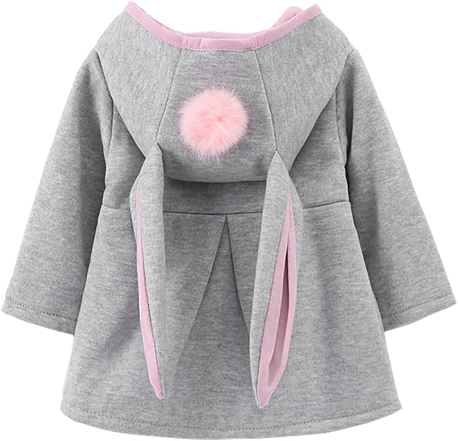 UrtrendBaby Girl's Toddler Kids Fall Winter Coat Jacket Outerwear Ears Hood Hoodie