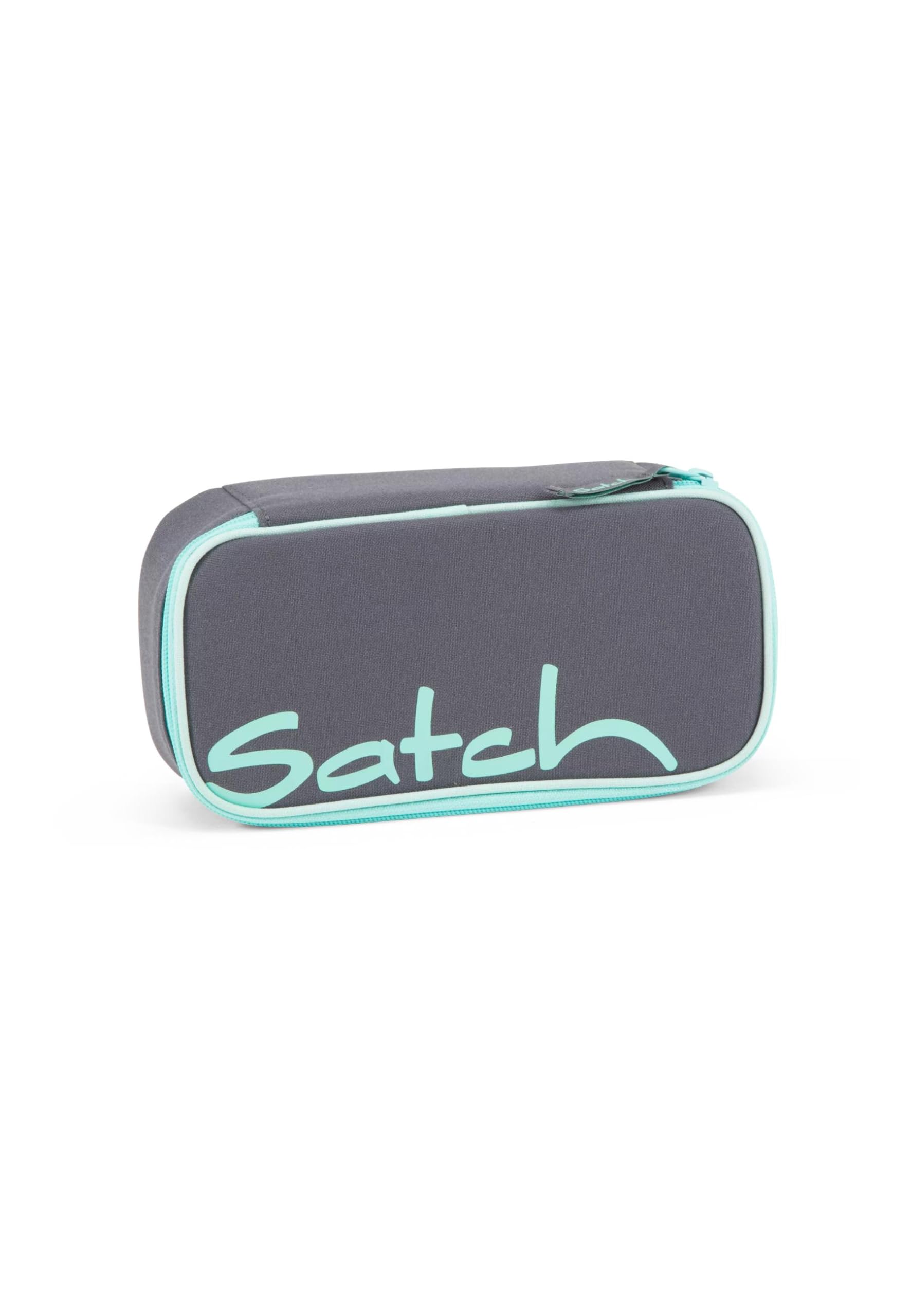 satch Astuccio Rigido Extra large incl. divisorio Scomparto con cerniera Portapenne Triangolo Finestra per l'orario Mint Phantom - Grigio