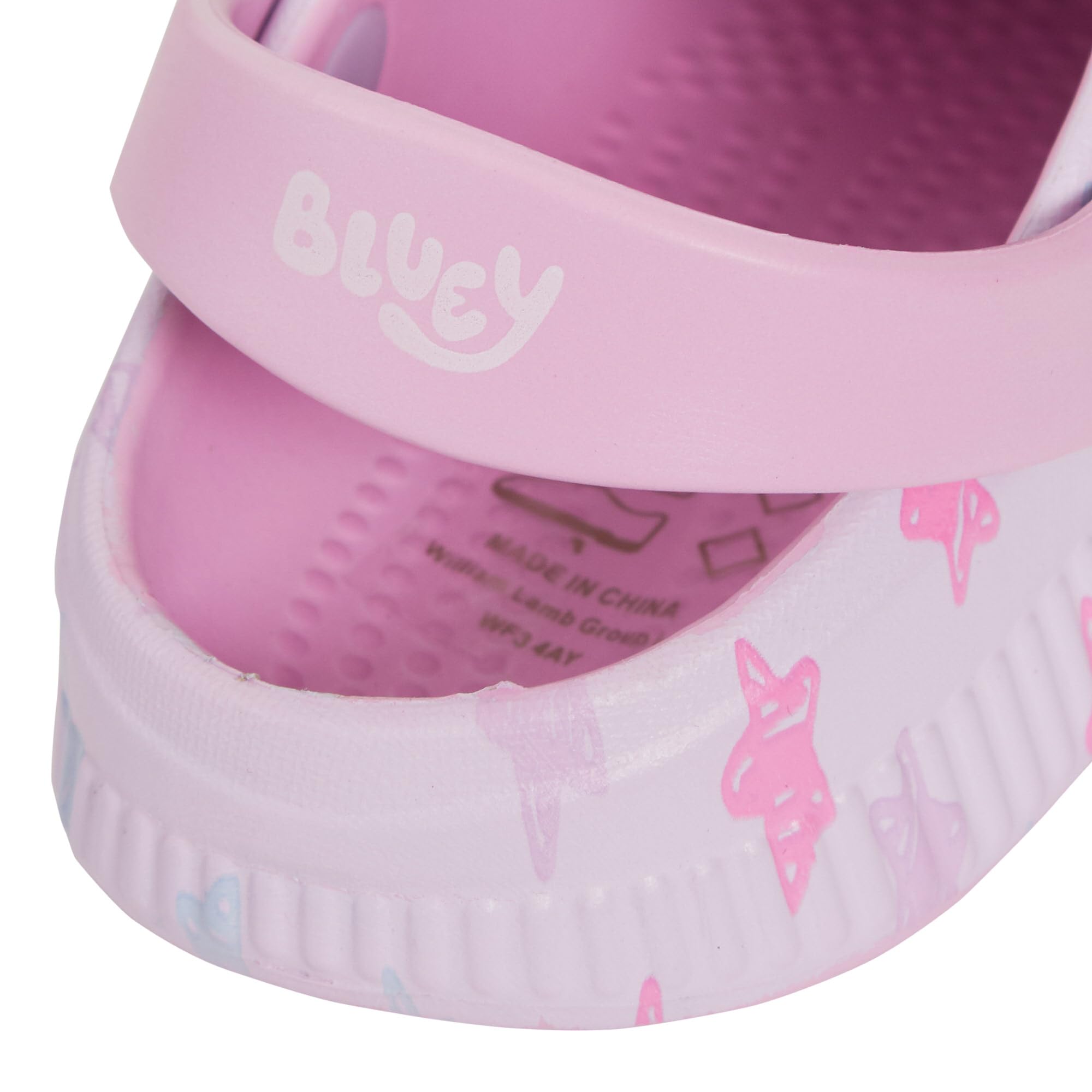 Sabots Roses et Bleus pour Enfants avec Breloques, Sandales pour Filles, Diapositives d'intérieur et d'extérieur avec Bride à la Cheville, Chaussures de Plage