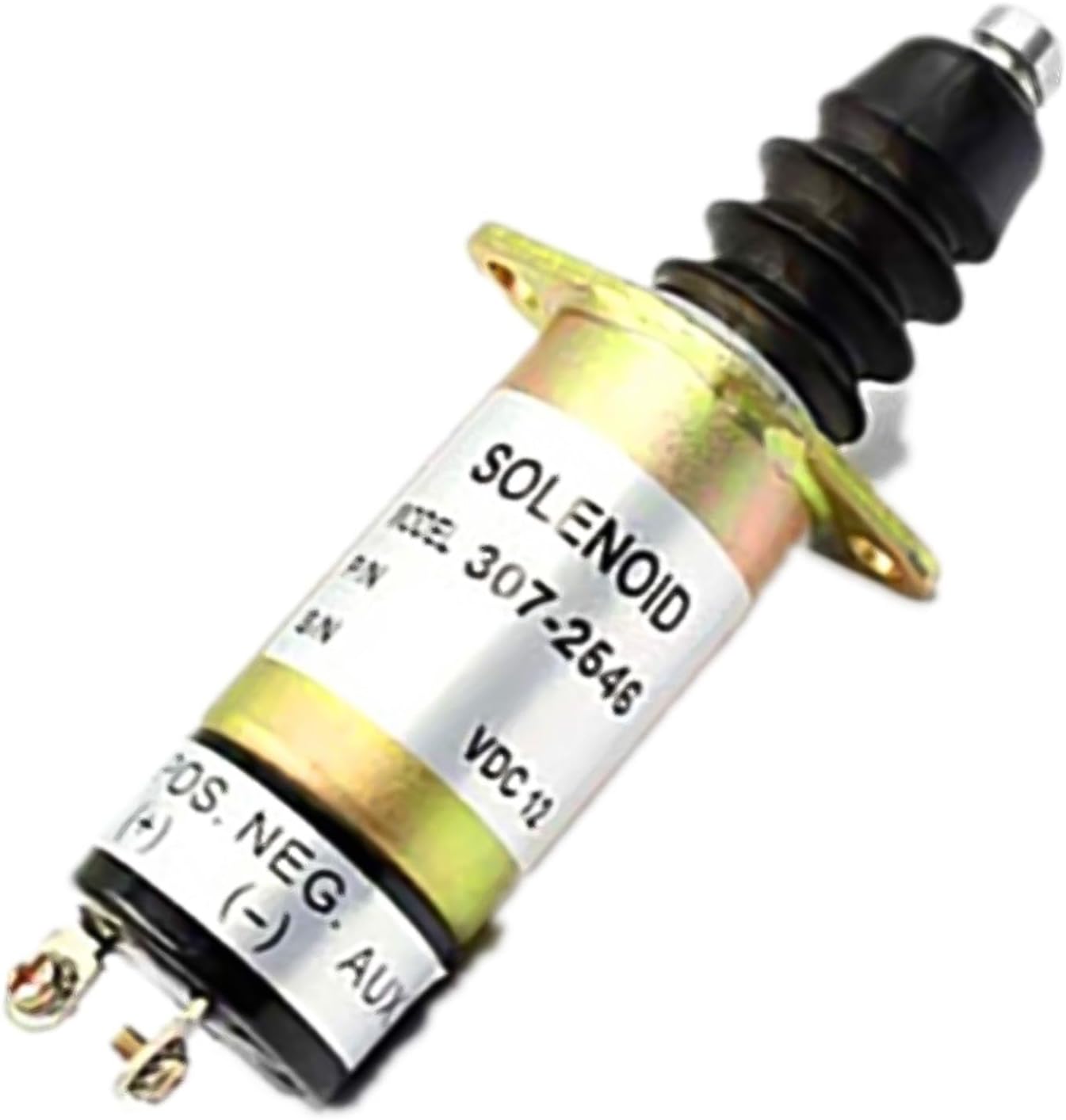 12V Fuel Shutdown Solenoid 1502-12D6U2B2S2A 307-2546 150212D6U2B2S2A 3072546 Fikowjs Compatible for Diesel Engine