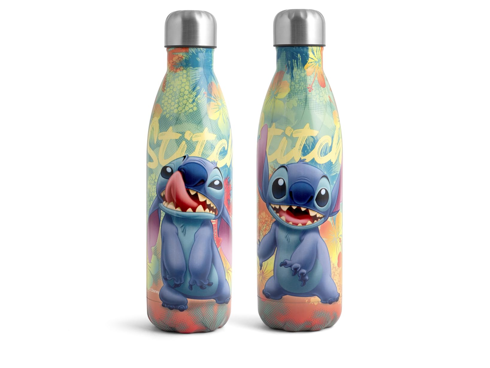 Home -Stitch Hawaii Insulated Bottle 18/10 Stainless Steel Stitch Character 0.5 Litre Airtight Zero Condensation BPA Free