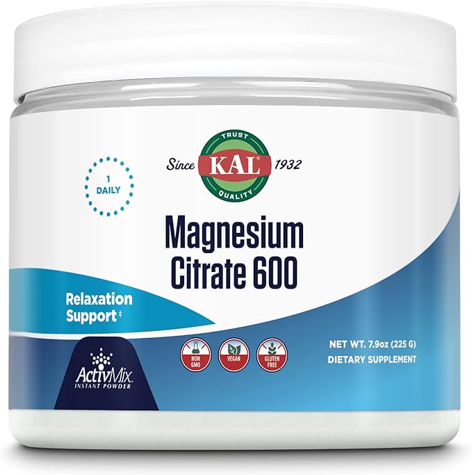 KAL Magnesium Citrate 600 mg ActivMix Instant Powder