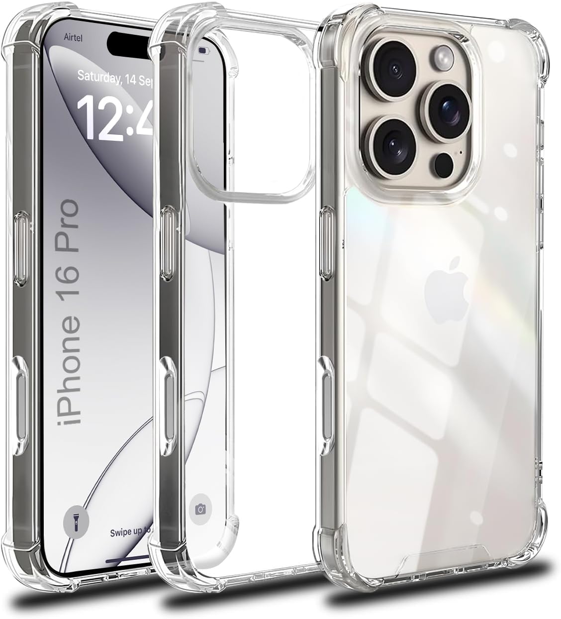 EGOTUDE Designed for iPhone 16 Pro Case | Shockproof Polycarbonate Hard Back Transparent Drop-Tested Cover (B0DFYKK3KJ) Amazon Price History, Amazon Price Tracker