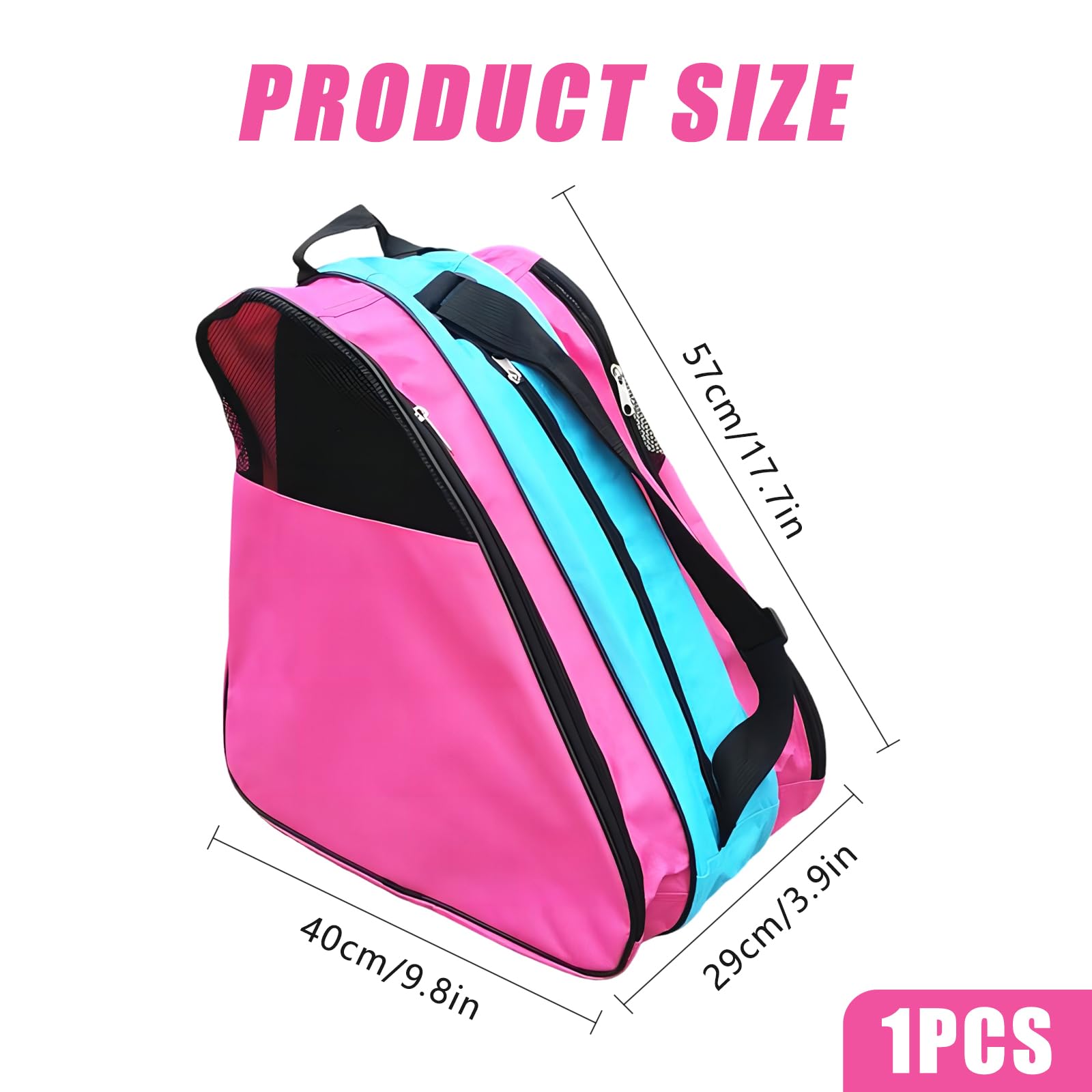 Sac Transport Patins à Roulettes Fadcaer - Toile Oxford - Unisexe Adulte/Enfant
