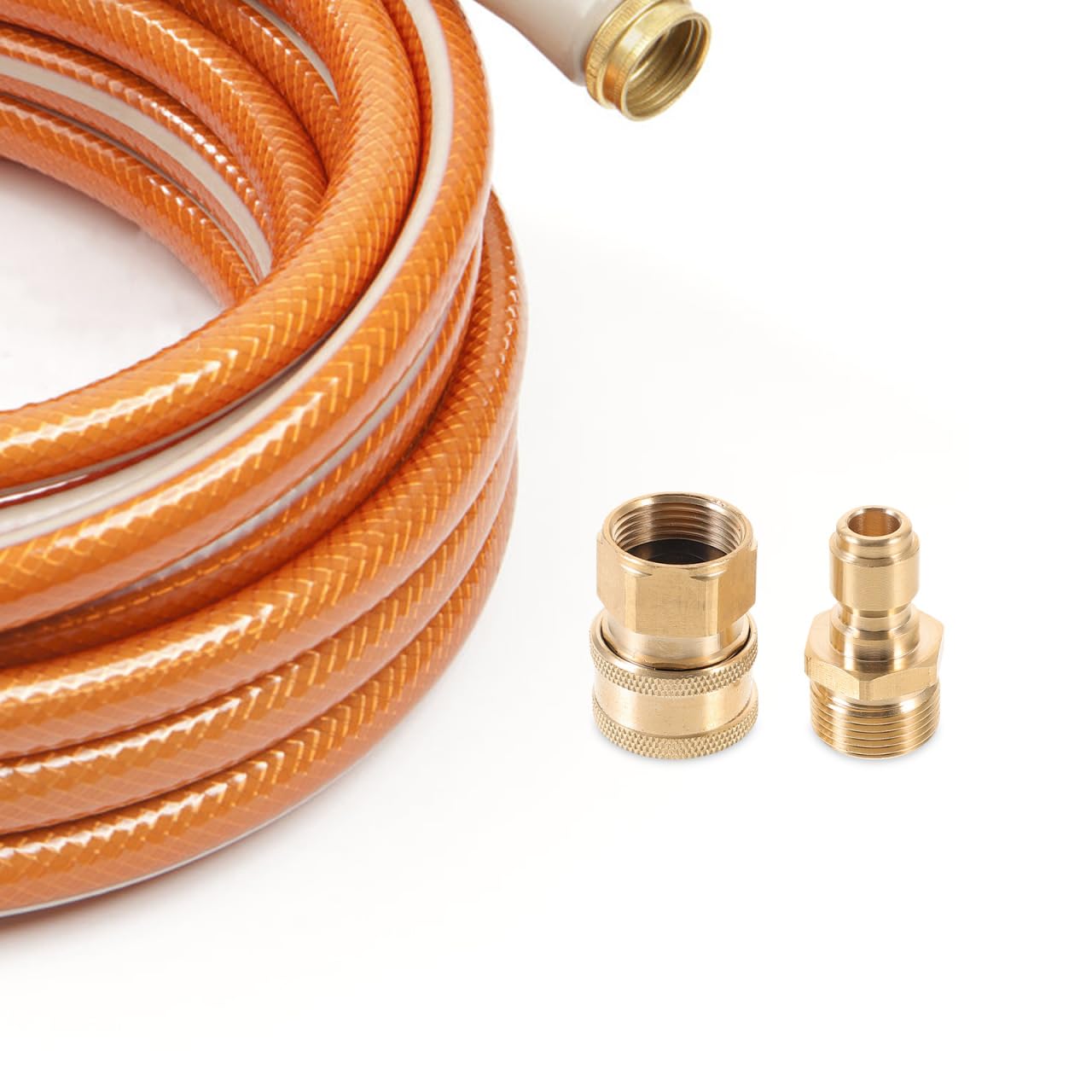 Connettore per tubo da giardino a sgancio rapido da 3/8", adattatore per tubo ad alta pressione, compatibile con rondelle e kit di irrigazione a goccia e