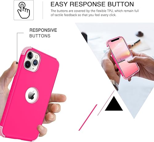 Miniatura 5 de BENTOBEN Fundas para iPhone 11 Pro Max, 2 en 1, ajuste delgado, resistente, híbrido, a prueba de golpes, de poliuretano termoplástico suave,
