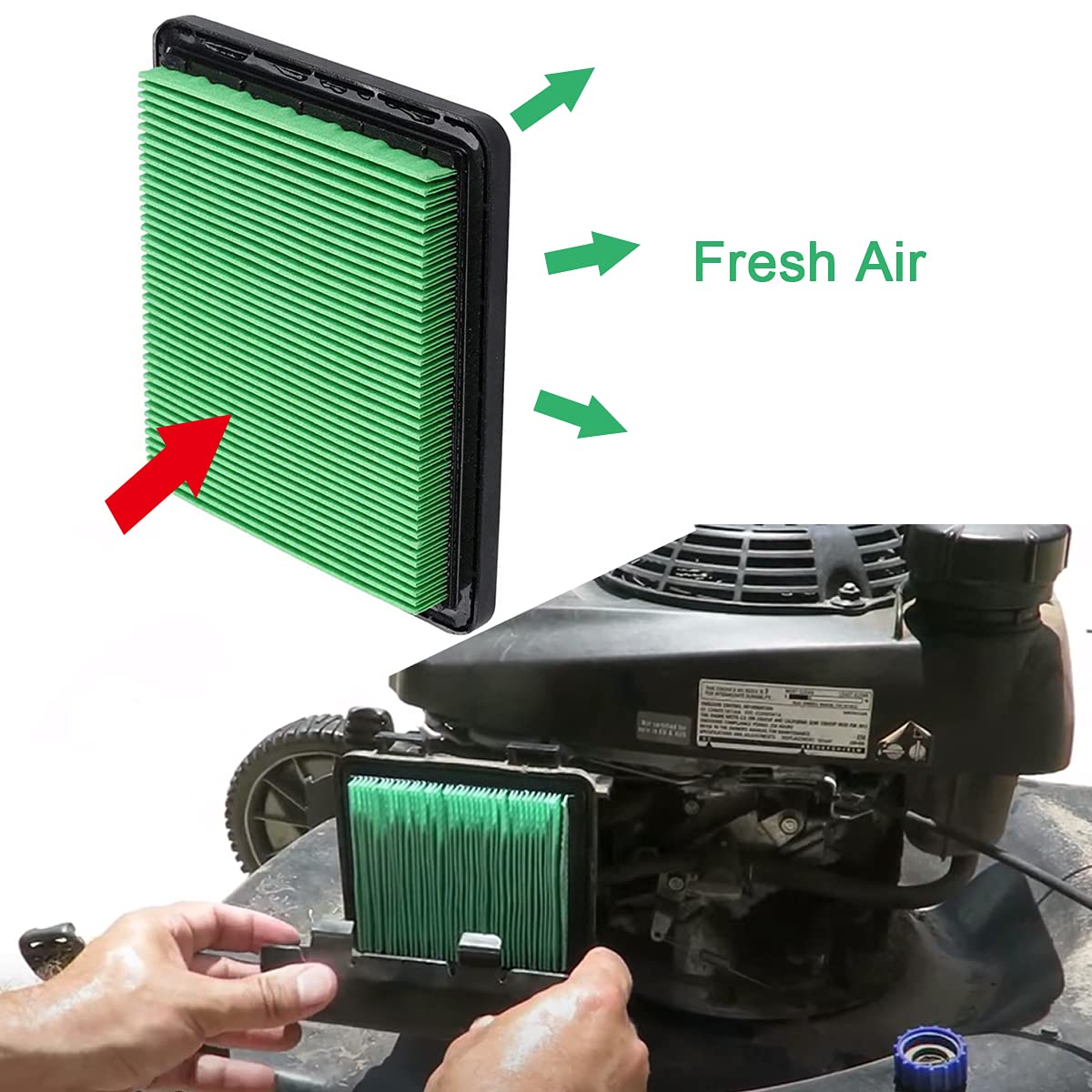 Filtre à air GCV 135 160 GC 135 160 HONDA Tondeuse 17211-ZL8-000 2p