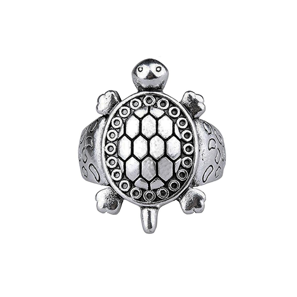 INFINITY Tortoise Silver Ring for Men and Women VASTU RING (18) (B09TH9XLPW) Amazon Price History, Amazon Price Tracker