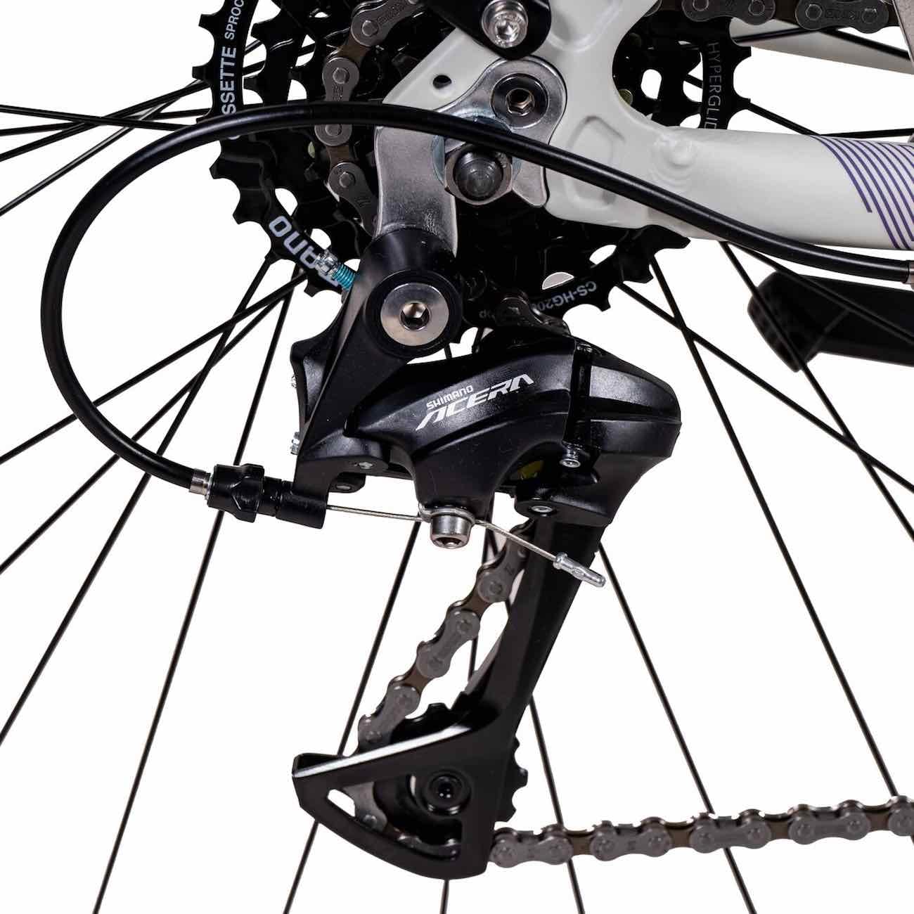 Airtracks Damen Trekking Fahrrad 28 Zoll TR.2820L 24-Gang Shimano ACERA RD-T3000 Kettenschaltung Weiß Matt
