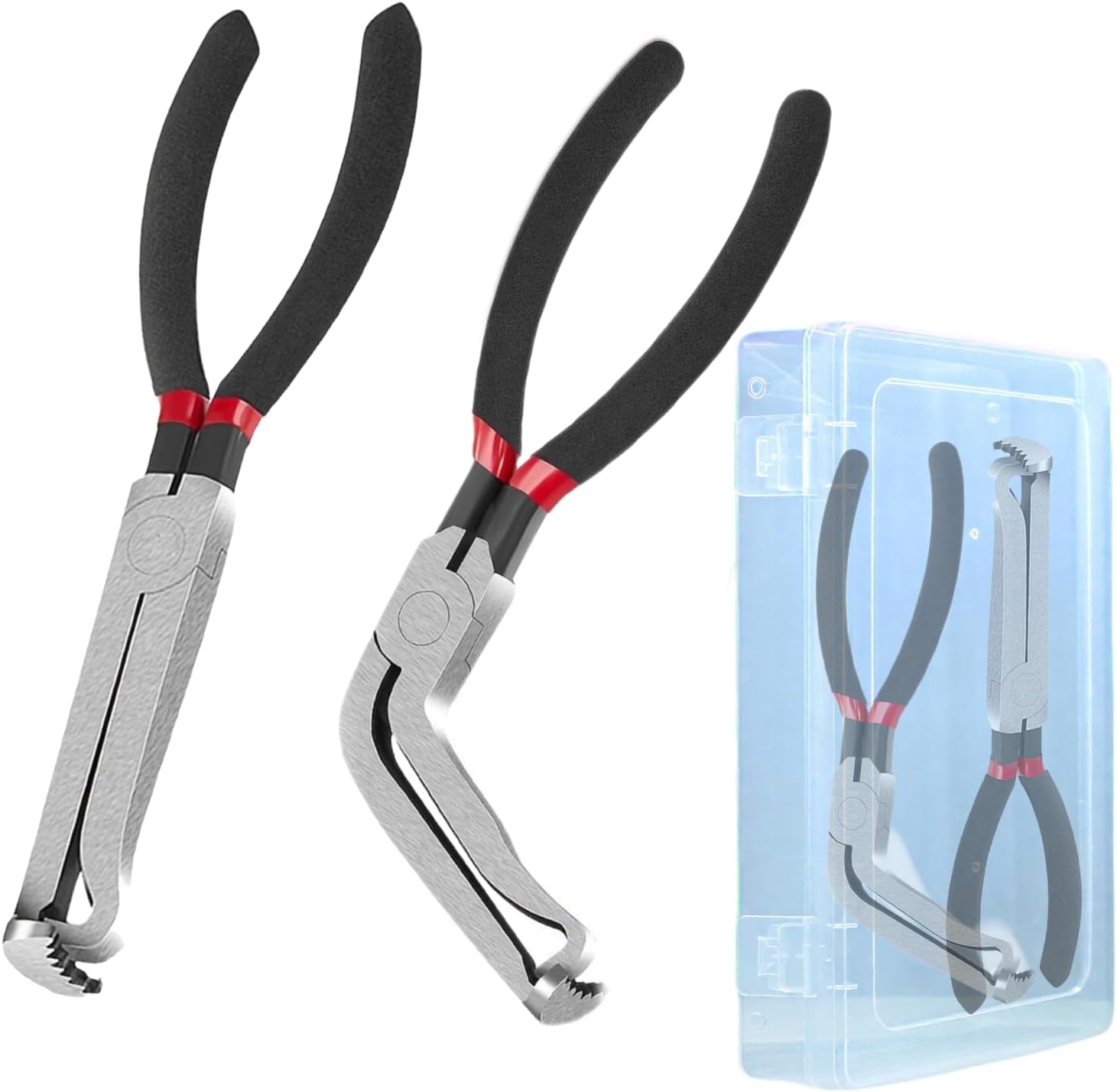Product image of Electrical Disconnect Pliers,Electrical Connector Pliers for Cars,Fuel Line Petrol Clip Pipe & Automotive Hose Disconnect Tools for Push Tab Style Plugs