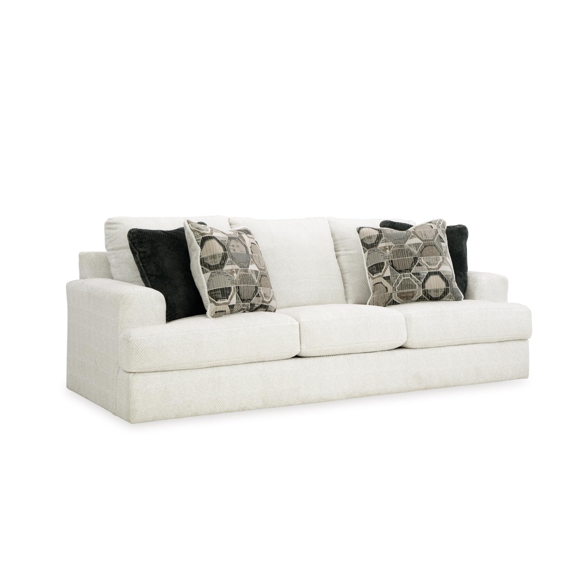Signature Design by Ashley Karinne Coastal Sofa with Non-skid Legs, White