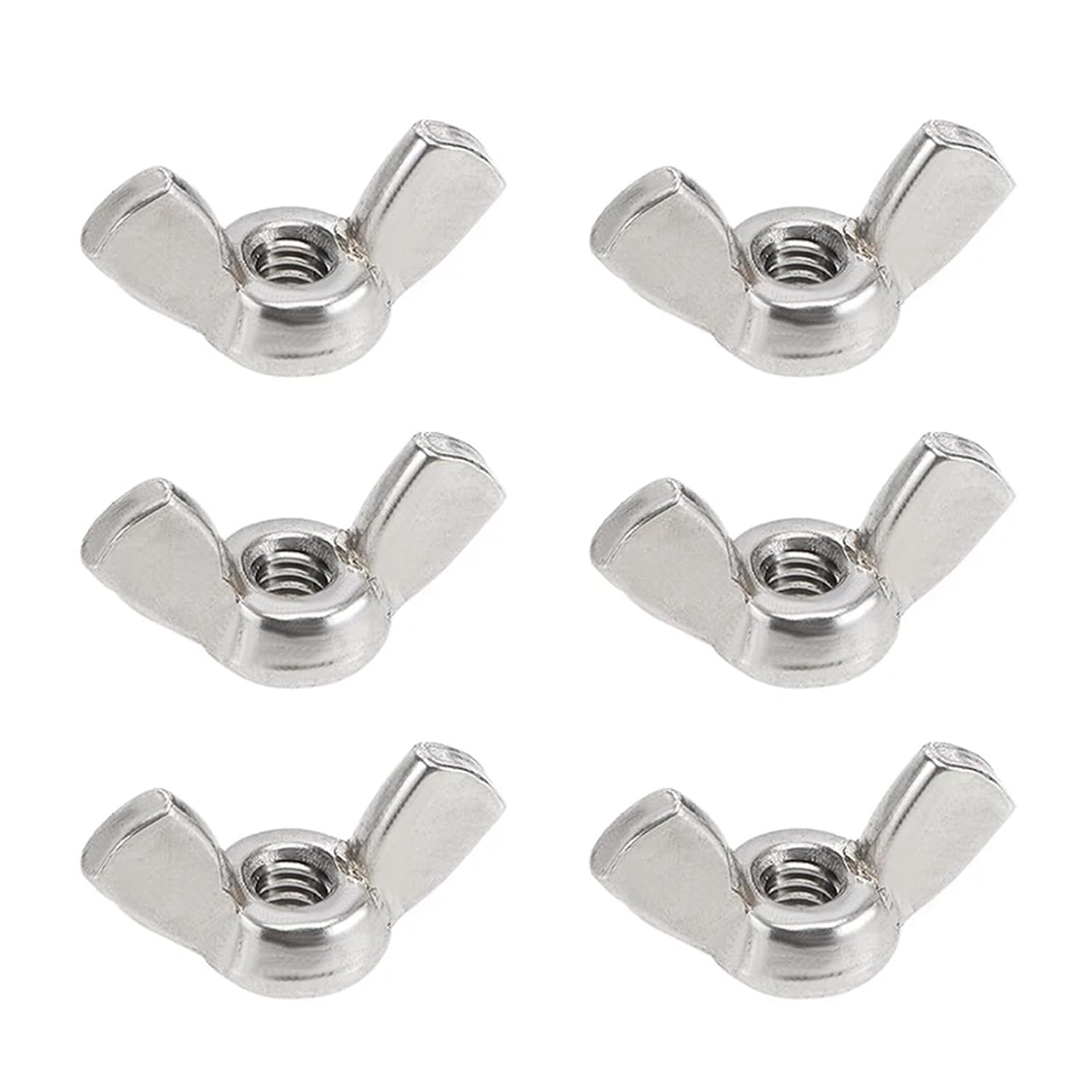 Wing Nuts 100pcs 304 Stainless Steel Wing Nuts Shutters Fastener Nuts for Home Maintenance(Color A)