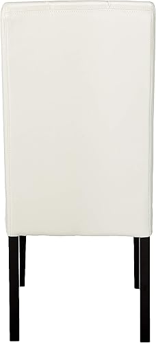 Miniatura 5 de Alexander silla de comedor sin apoyabrazos, Cuero, Ivory