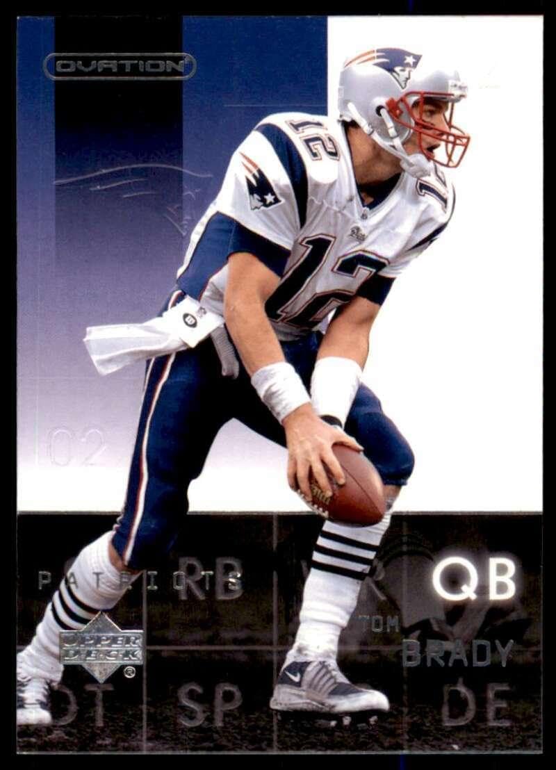 Tom Brady Card 2002 Upper Deck Ovation #51 - Unsigned Football Cards