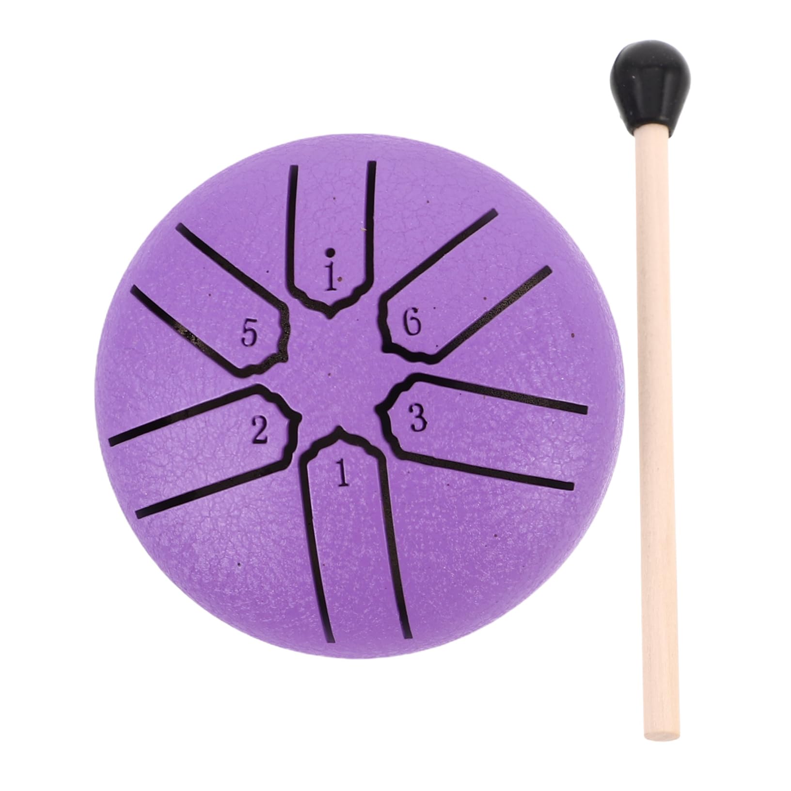SUPVOX Boys and Girls Percussion Instrument Mini Ethereal Drum 6 Notes Steel Tongue Drum for Boys and Girls Purple