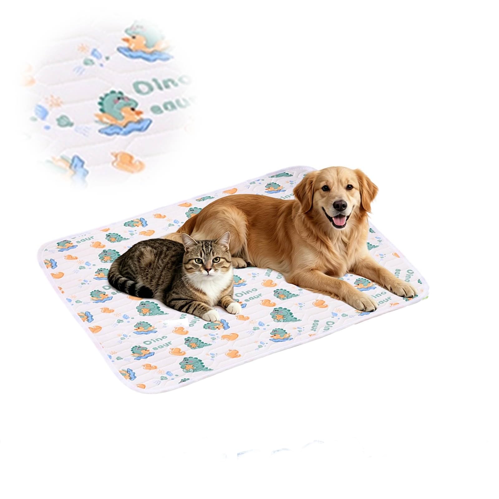 Cooling Mat for Cats, Self-Cooling Pet Mat, Washable Portable Coolings Pad for Dogs Cats, Ice Silk Self Cooling Foldables Mats, Extra Large Self Coolings Pad for Pets-3