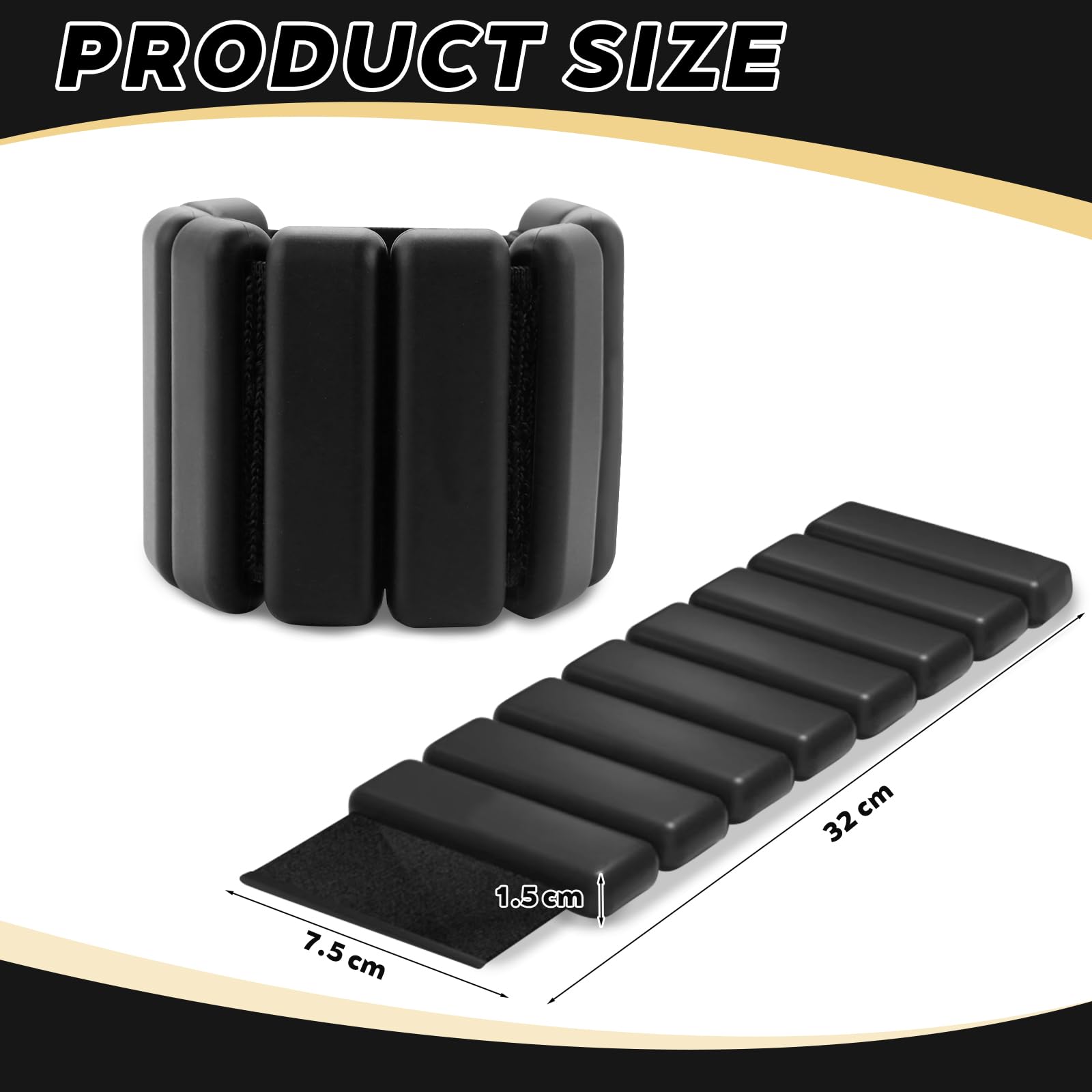 Set di 2 Vetro Perline Elastiche Arcobaleno Braccialetto Caviglia 25cm
