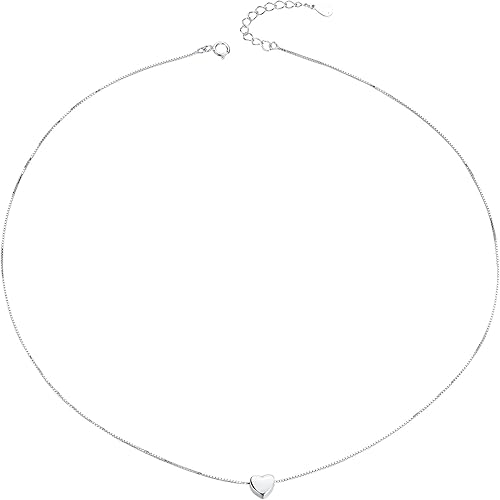 Gargantilla de plata de ley S925 corta y delicada para mujer