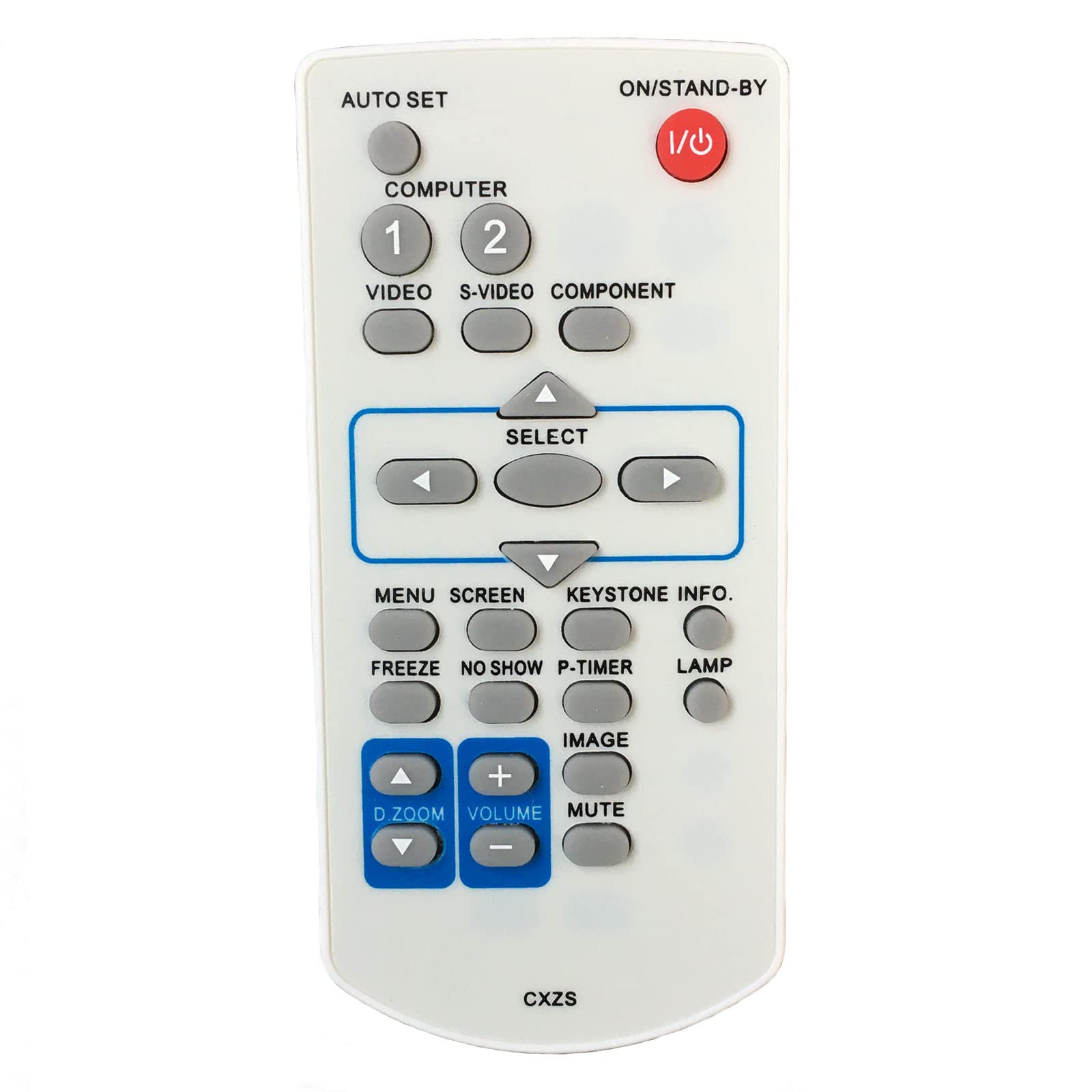 Replacement Projector Remote Control Compatible for Eiki Projectors LC-XB250A, LC-XB250W, LC-XB43N, LC-XBL20, LC-XBL21W, LC-XBL25, LC-XBL26W
