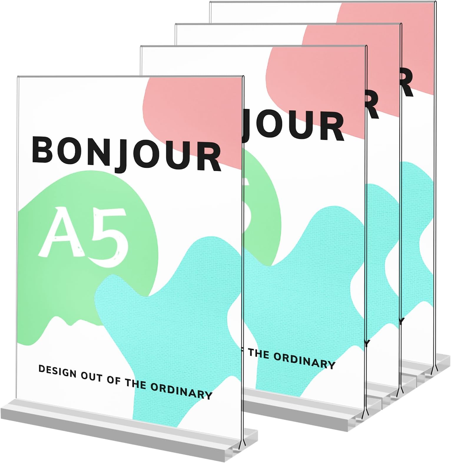 T-Aufsteller A5 Acryl - Beidseitiger Tischaufsteller Für Menükarten & Werbung