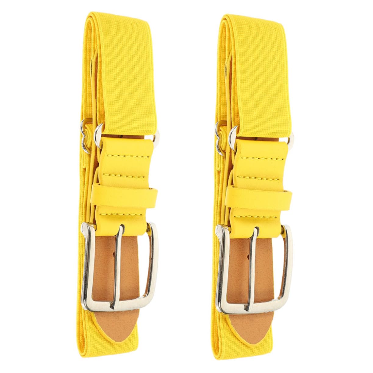 Sosoport 2 pcs Adjustable Elastic Sports Belt for Boys and Durable Faux PU Baseball Softball Volleyball Football Belt Versatile Outdoor Sports Accessory Fashionable Comfortable