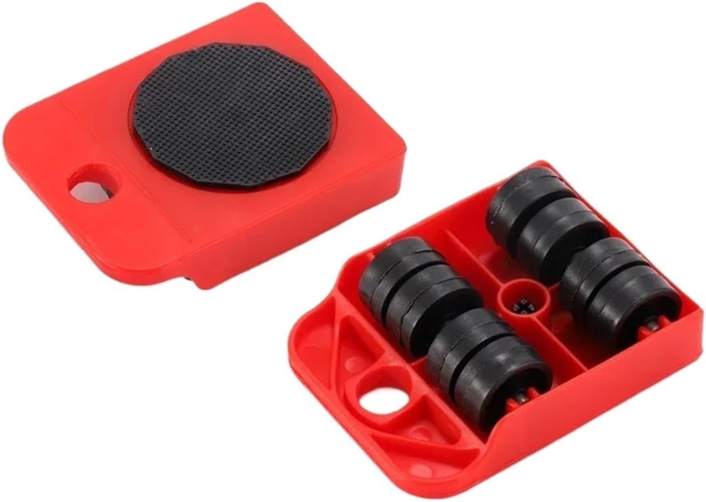 Heavy Furniture Mover Roller Shifter Lifter Wheels Easy Moving Slider Tool Bar Hand Tools(4 Rollers)