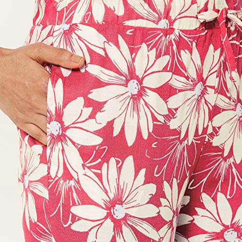 Image of SOIE Women's Super-soft Rayon printed pyjamas with pockets
