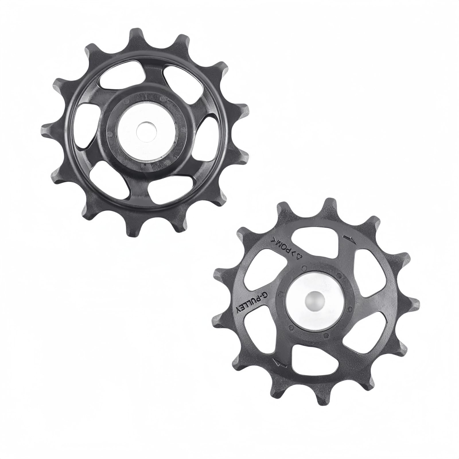 Juego de ruedas de polea de desviador trasero para bicicletas de montaña RD-M8100-SGS y M8120-SGS, 13 dientes, nailon con tapa de aleación de aluminio y rodamientos de acero
