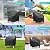 BROSYDA Patio Chair Covers for Outdoor Furniture Waterproof 2 Pack, Lawn Chair Covers 600D Heavy Duty Oxford Cloth, Large Covers for Lounge Lawn Deep Seat Black 38" W x 31" D x 29" H