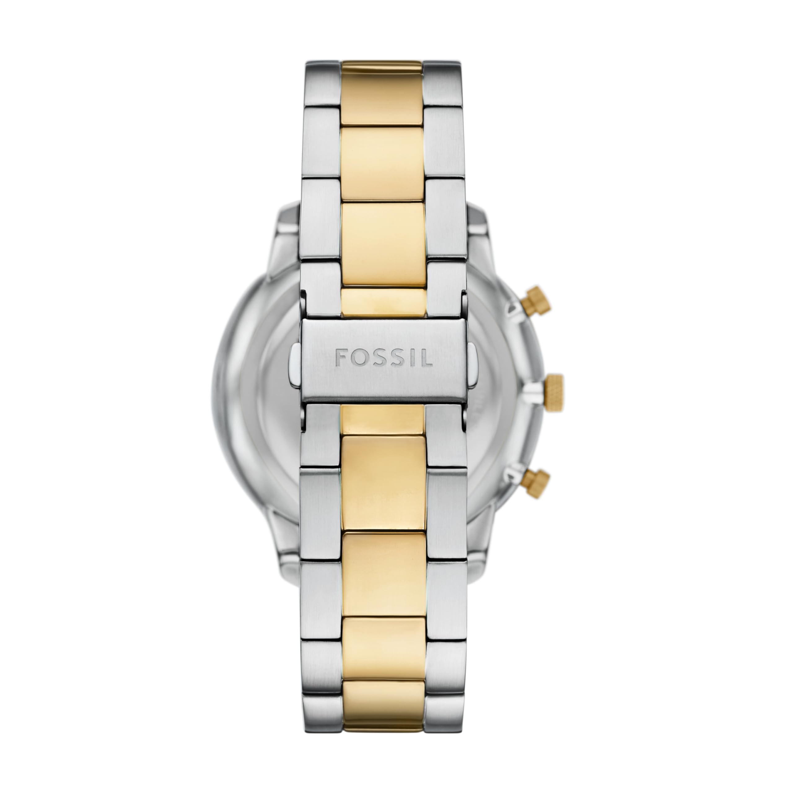 Fossil Neutra - Reloj cronógrafo de Acero Inoxidable de Cuarzo para Hombre, Oro/Plata, 44 mm, Neutra